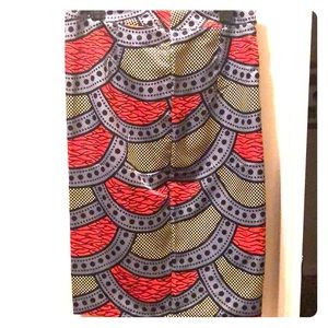Multicolor African Pattern Skirt
